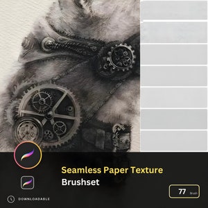 77 Procreate Paper Texture Brushes, Watercolor Paper Texture Procreate, Procreate Paper Canvases, Realistic Paper Textures Organic Patterns