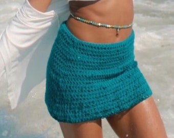 La Mer Handmade Crochet Skirt Beach Cover Up