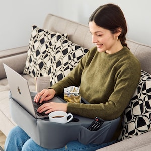 Ergonomic Lap Desk Pillow: Portable Laptop & Tablet Soft Support