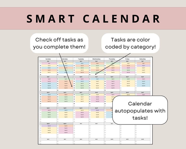 Monthly Calendar Spreadsheet Google Sheets Daily Schedule to Do List ...