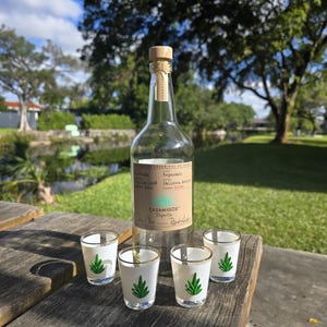 Casamigos Reposado Tequila Flasche mit Agave Schnapsgläser: Bar Display Set