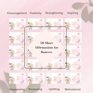 Affirmationen für Tanz Affirmationen für Tänzer Tanzkarten Affirmationskarten Geschenke für Tänzer Tanzgeschenke Tänzer