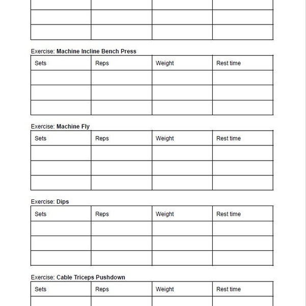 Push Pull Legs Workout