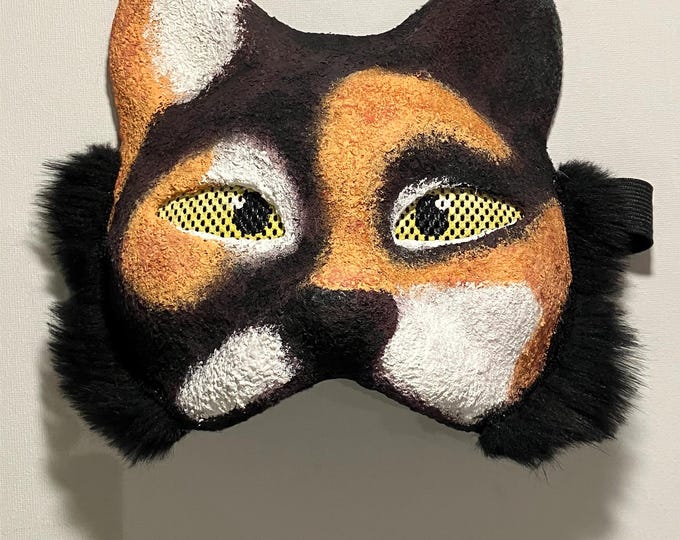 MQ Calico Therian Cat Mask - Etsy