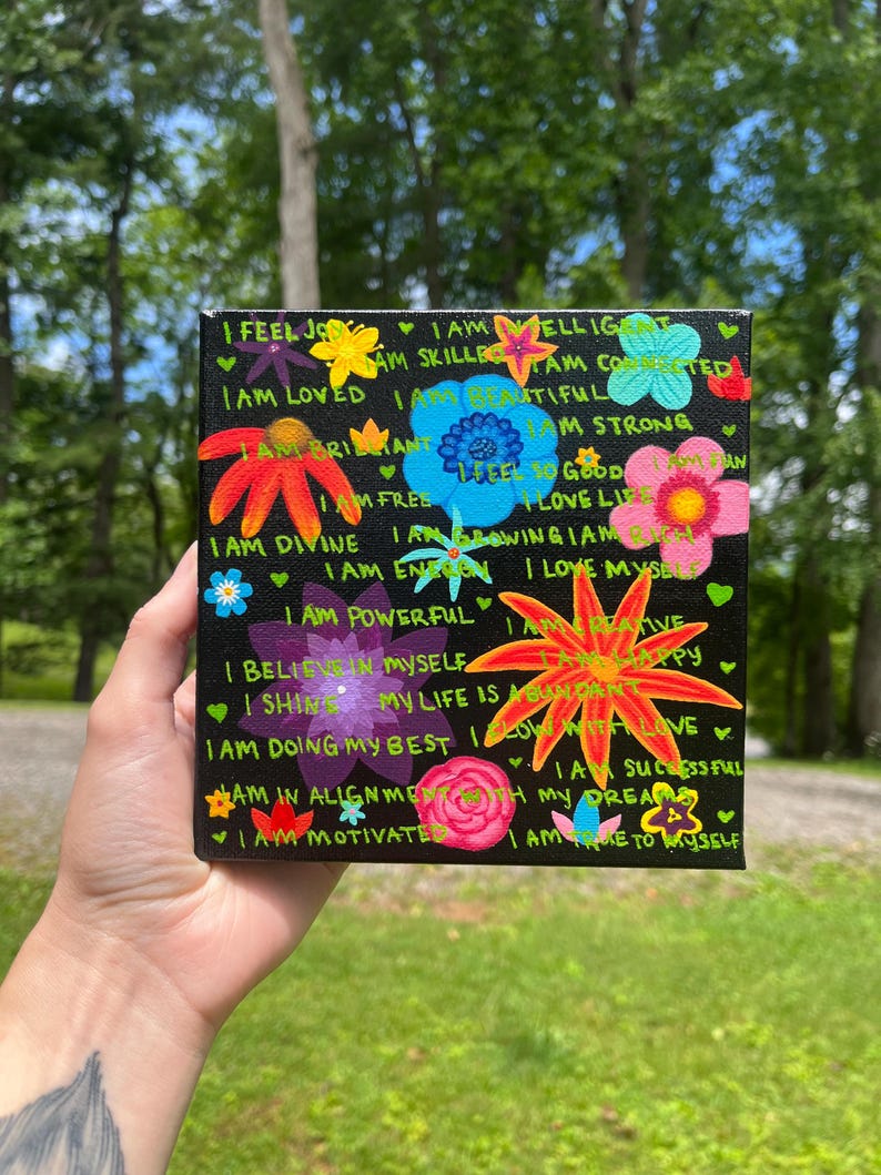 Custom Affirmations Painting - Etsy