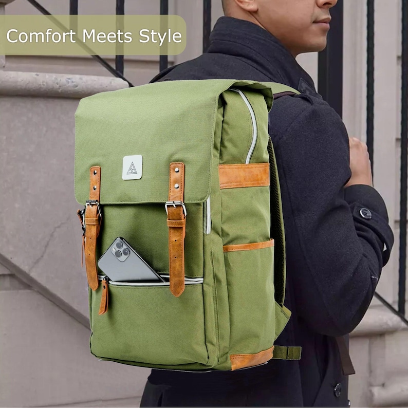 Big and tall chef knife backpack worn on the shoulders, showing the extended straps