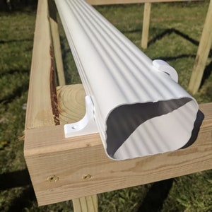 Staffa orizzontale per pluviale idroponica - 2&quot;x3&quot;