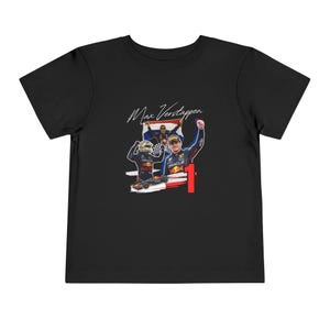 Max Verstappen Toddler Short Sleeve Tee, f1 merch, gift for toddler, motorsports shirt, f1 shirt, formula one fan, red bull team shirt