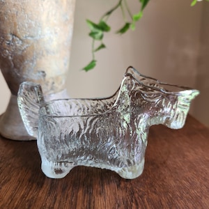 1930's L E Smith Scottish Terrier Glass Creamer Scottie Dog Creamer