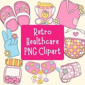 Retro Nurse PNG Clipart Ready to Download High Quality PNG | Nurse Cute Clipart | Cute Nurse PNG