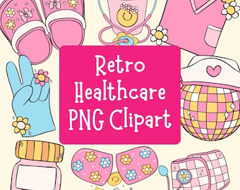 Retro Nurse PNG Clipart Ready to Download High Quality PNG | Nurse Cute Clipart | Cute Nurse PNG