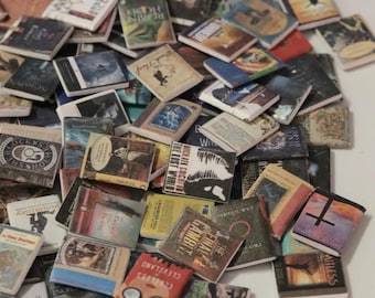 200pcs Miniature Dollhouse Books – Tiny Book Ornaments for DIY Crafts & Kids Pretend Play | Mini Books Model Set for Doll House Decor