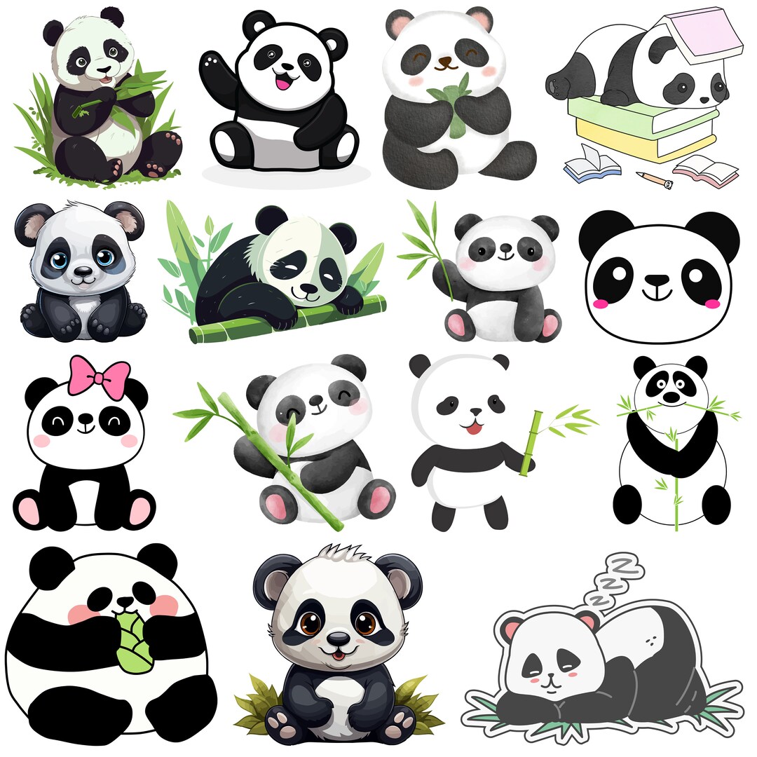 Panda SVG Bundle, Panda SVG Cut Files for Cricut, Cute Panda Svg, Panda ...