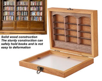 Anxiety Bookshelf With 200 Miniature Books - A Therapeutic and Interactive Mini Library
