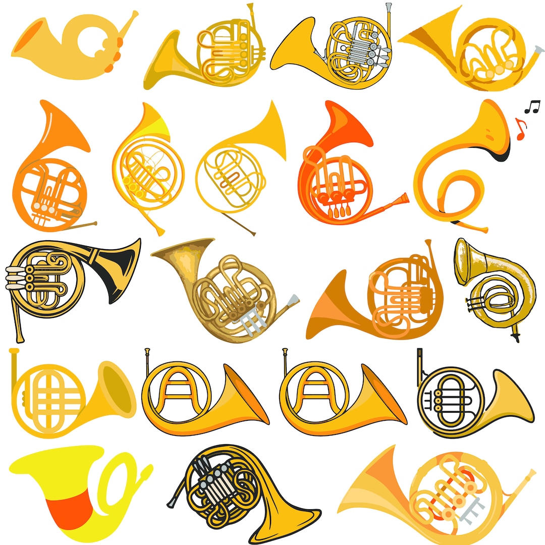 French Horn SVG, French Horn Clipart, French Horn Cut File, French Horn ...
