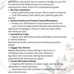 Guide to Effectively Use Affirmations - Etsy