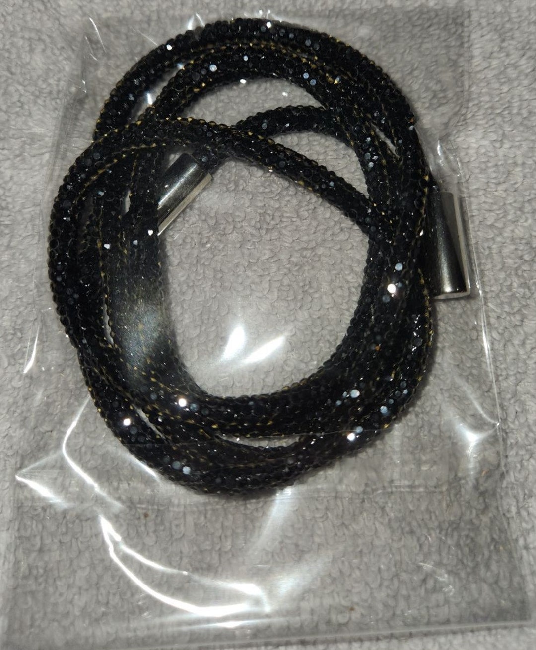Midnight Black Rhinestone Hoodie Strings - Etsy