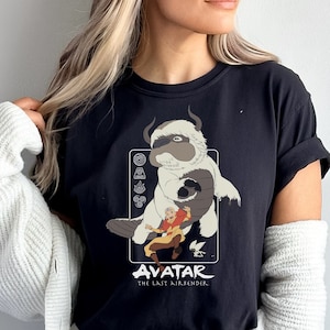 Avatar the Last Airbender Shirt Retro Aang Shirt Anime Graphic Shirt for Anime Fans Gift Kids TV Show Shirt for Kids Gift Nickelodeon