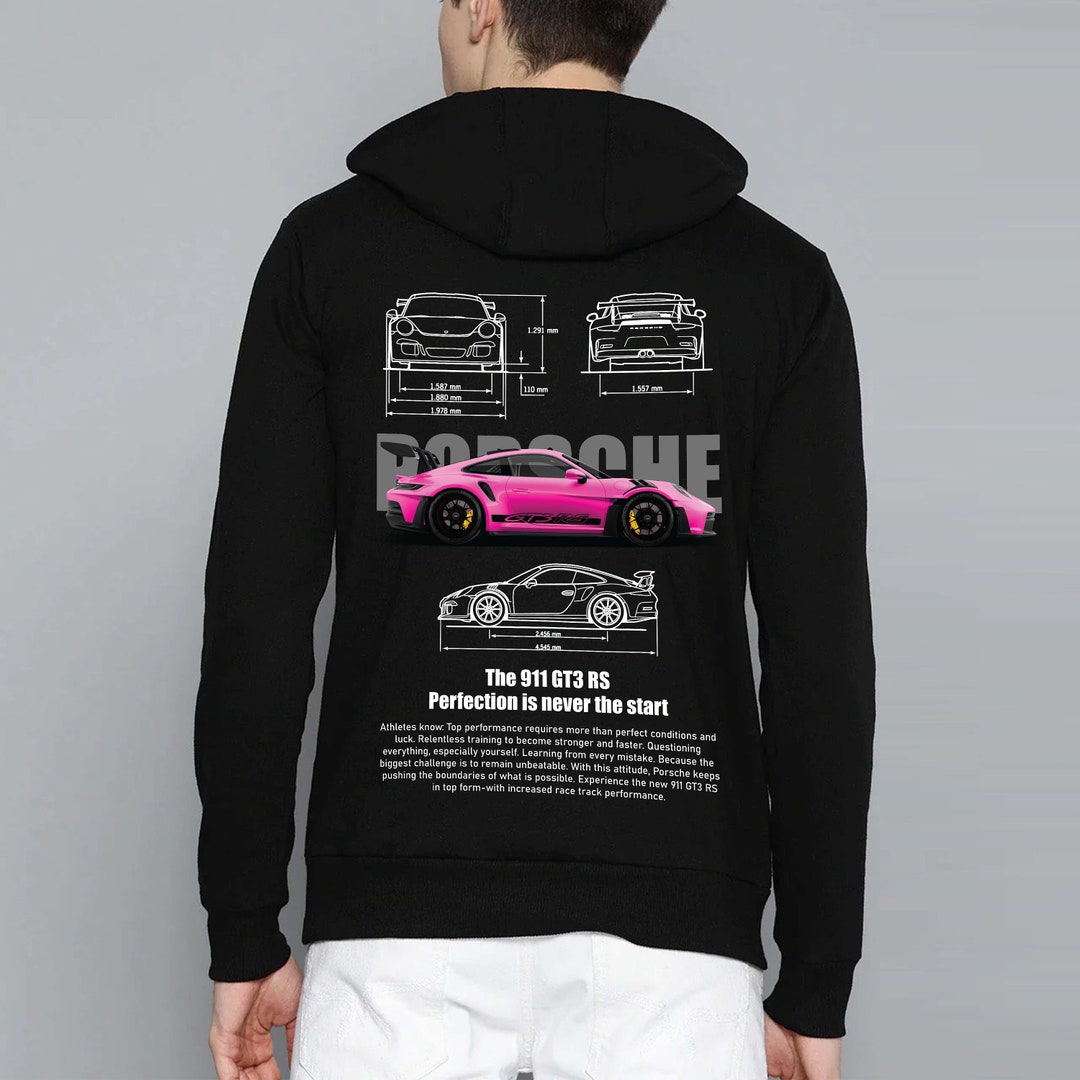 Pink Porsche 911 GT3 RS Hoodie High Quality DTG Print - Etsy UK