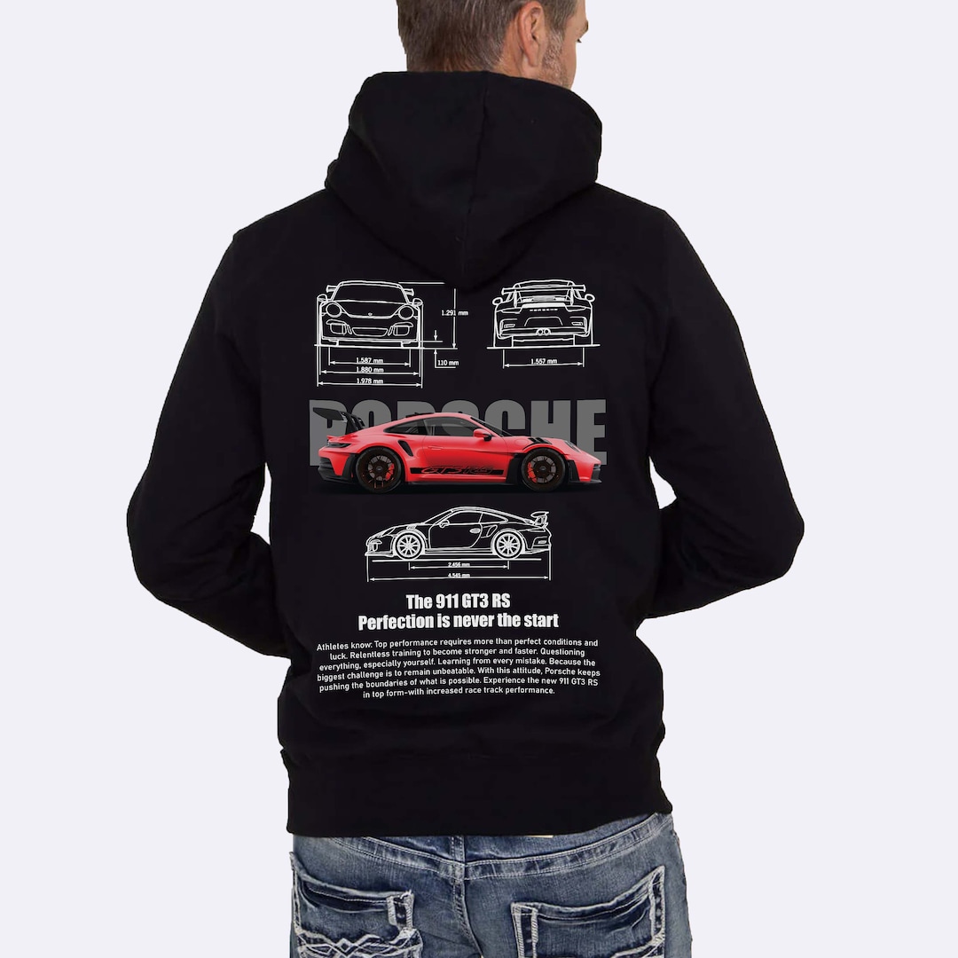 Sweat à capuche rouge Porsche 911 GT3 RS, impression DTG haute qualité Etsy France