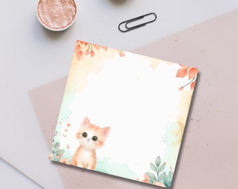 Cute Cat Post-it® Note Pads | Note Taking | Cute Sticky Notes | Memo Pad