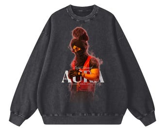 DILJIT DOSANJH AURA | Acid Wash Oversized Sweatshirt