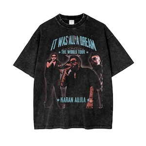 KARAN AUJLA | Acid Wash Oversized T-Shirt