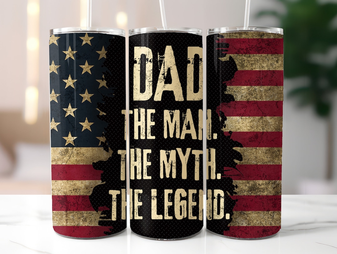 Dad 20oz Skinny Tumbler Wrap, Sublimation Design, Digital Download PNG ...
