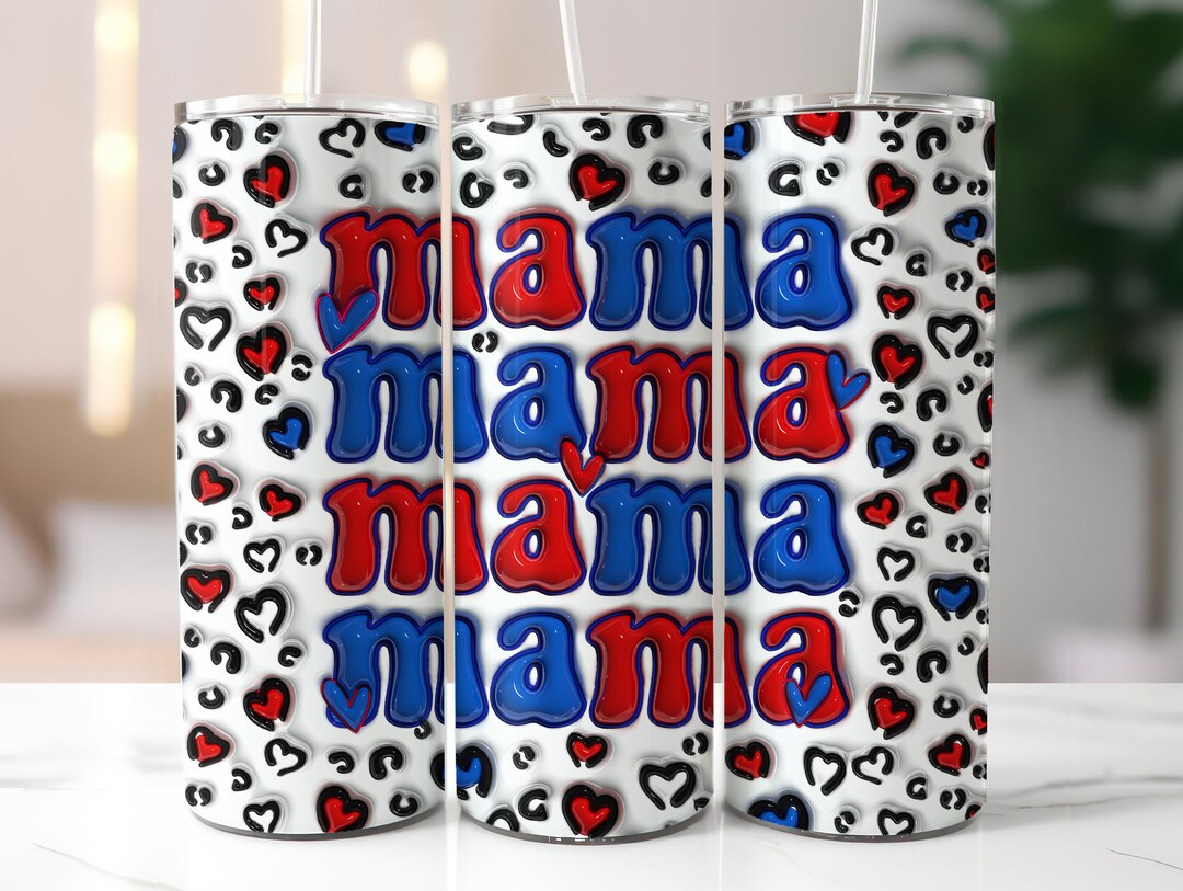 Mama 20oz Skinny Tumbler Wrap, Sublimation Design, Digital Download PNG ...