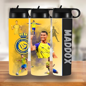 Ronalo HYDRO Becher, Fußball, Sport personalisierte Trinkflaschen, Namensgetränkeflasche, Fußball