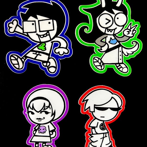 Homestuck Beta Kids Matte Vinyl Stickers
