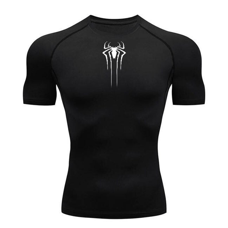 Spider Compression T-Shirt Breathable Gym T-Shirt Workout zdjęcie 1