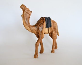 Olive Wood Camel , Palestine , bethlehem , Handmade , Handcarved , Art