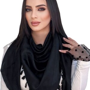 Hirbawi Kuffiya Kuffeyeh Palestine Kuffiyeh Kufiya Black