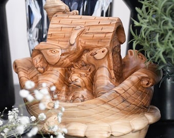 Noah's Ark , Handmade , Olive Wood , Palestine , Bethlehem , Handcarved