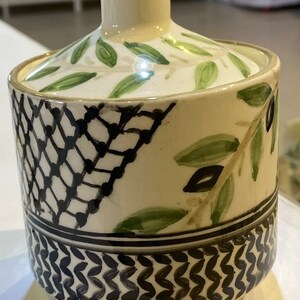 Kufiya Tea Cup , Palestinian , Handmade , Olives , Palestine - Etsy