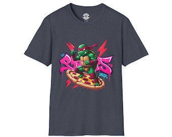 Graffiti Turtle-Red T-Shirt