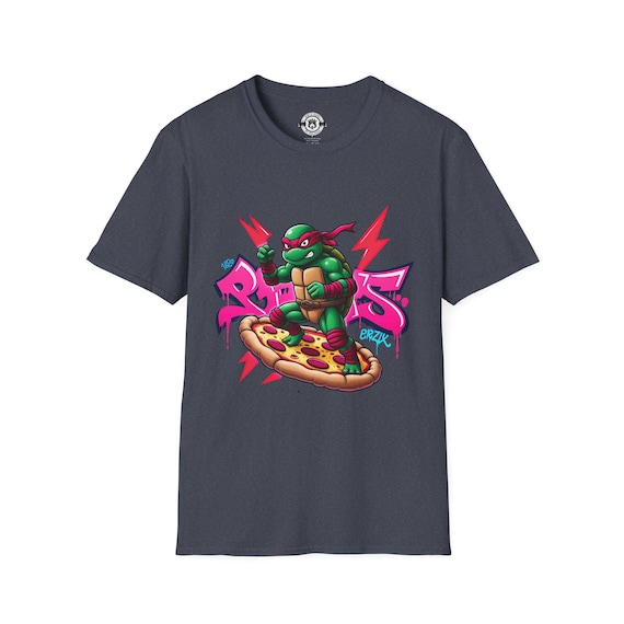 Graffiti Turtle-Red T-Shirt