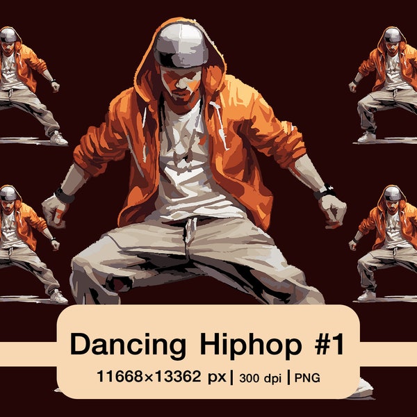 Dancing breakdance streetwear Png transparent background Can be used as clip-art as part of your posters and shirts Commercially