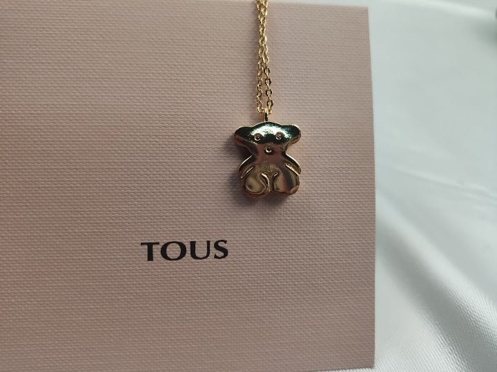 18k Gold Bear Pendant, Tous Jewelry Bear Necklace - Etsy