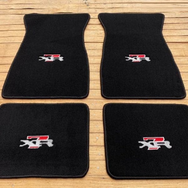 For Mercury Cougar XR7 Floor Mats carpet black 1967, 1968, 1969, 1970, 1971, 1972 and 1973  EMBROIDERY LETTER...
