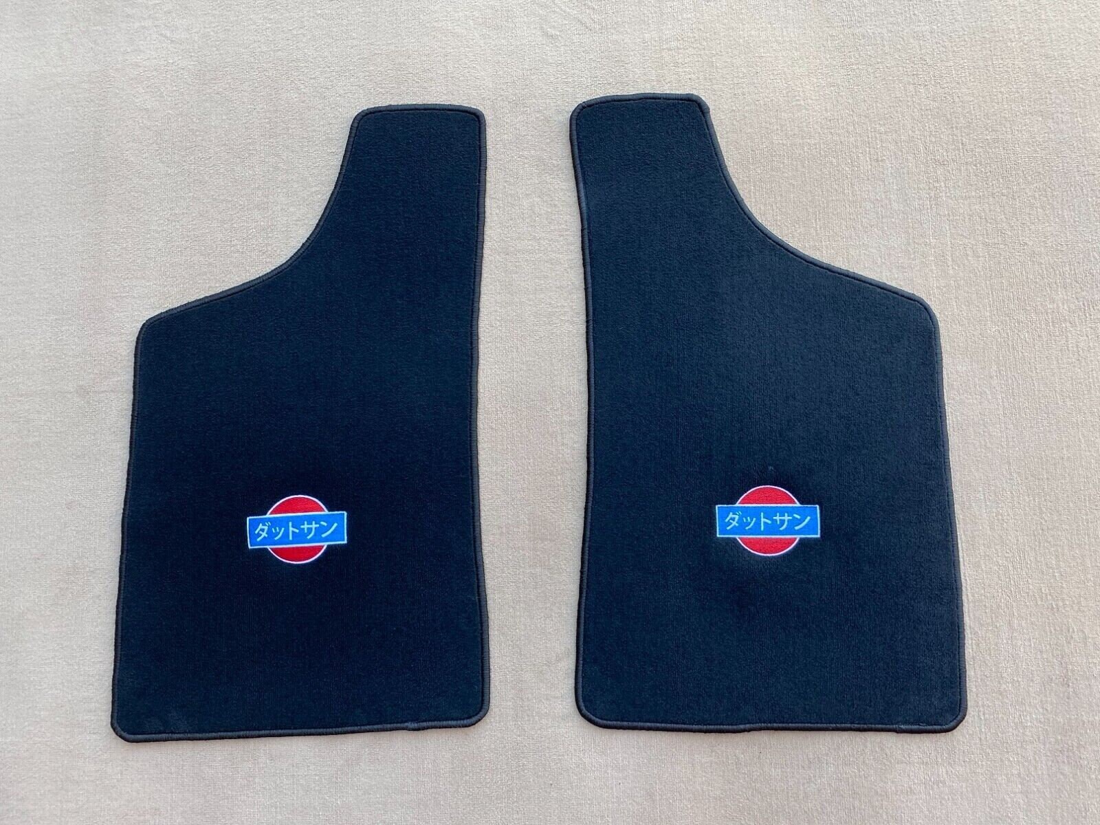 For Datsun 620 Pickup Truck Floor Mat Mats Carpet Velour Black 2 Pieces ...