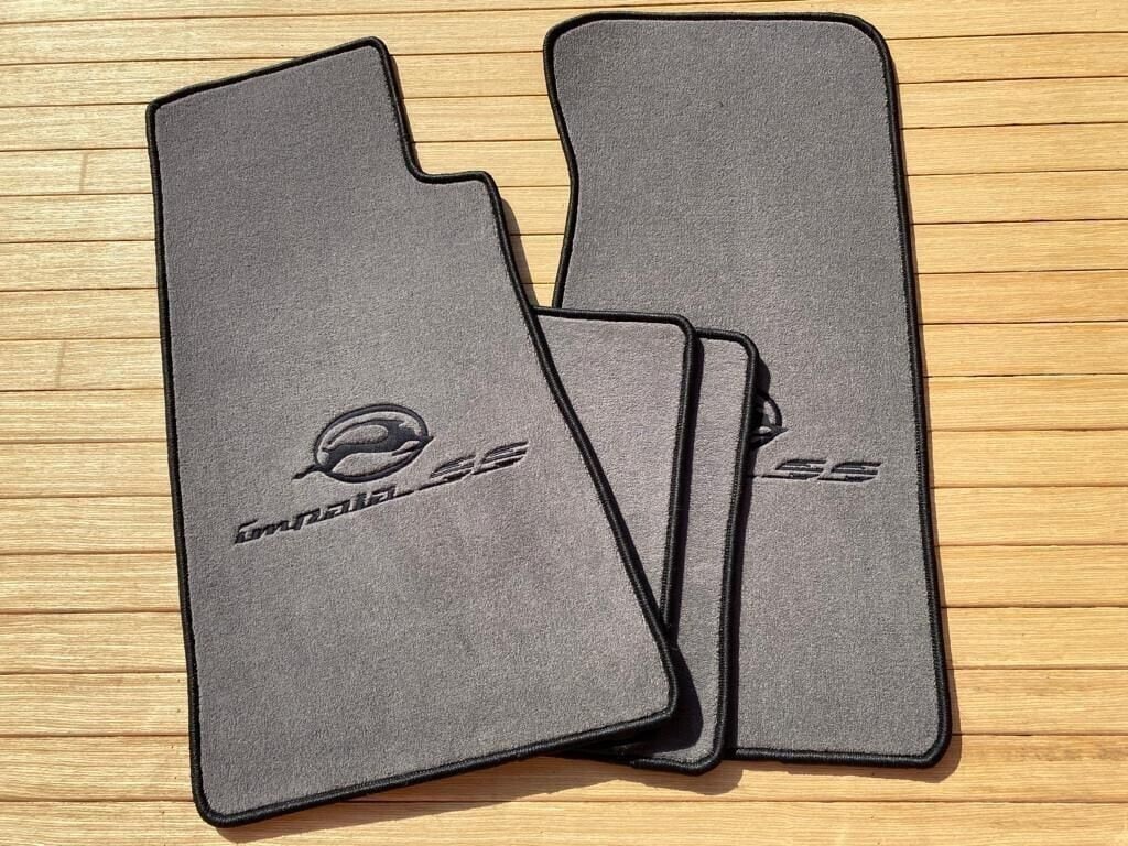 For Chevy Impala SS Floor Mat Carpet Gray Black Edge 4 Seat New 199496