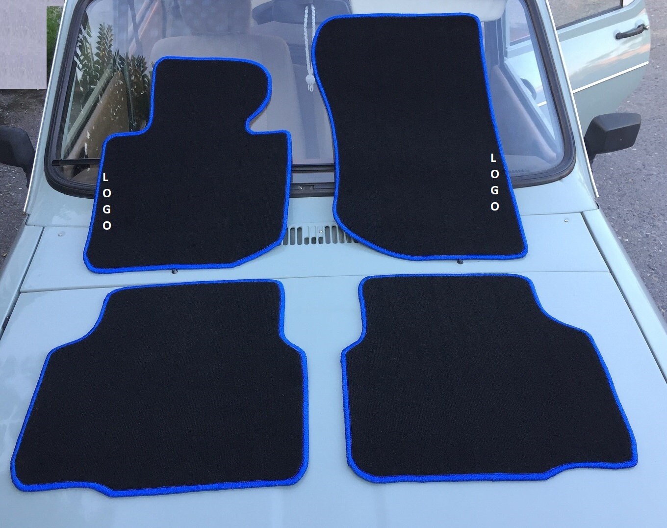 For Bmw E36 M3 Floor Mat Mats Carpet Set Of4 Black Blue Edge 325i 328i 323i Sedan&coupe 199298