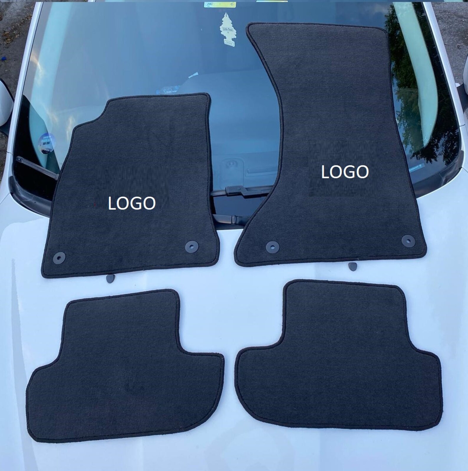 For Audi A5 S5 RS5 Coupe 20112015 Gray Floor Mats Carpet RS Logo and