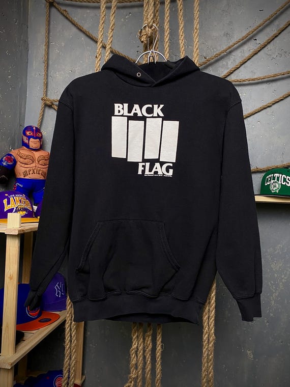 Black flag band hoodie hotsell