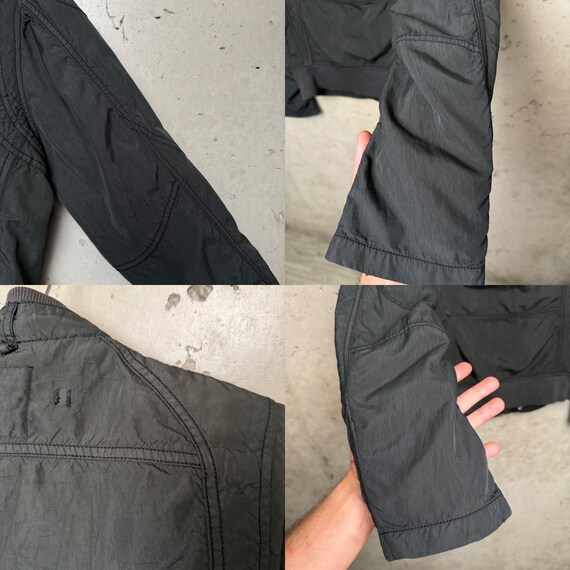 Vintage Y2K DIESEL Racing Biker Nylon Bomber Jacket Size L