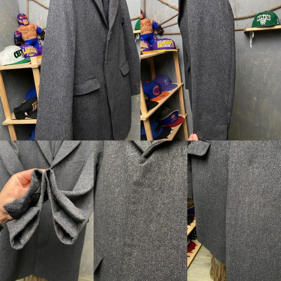 J+ Jil Sander X Uniqlo Wool Coat Men Size M Grey Medium J+ Jil Sander X Uniqlo Wool Coat Men Size M Grey Medium