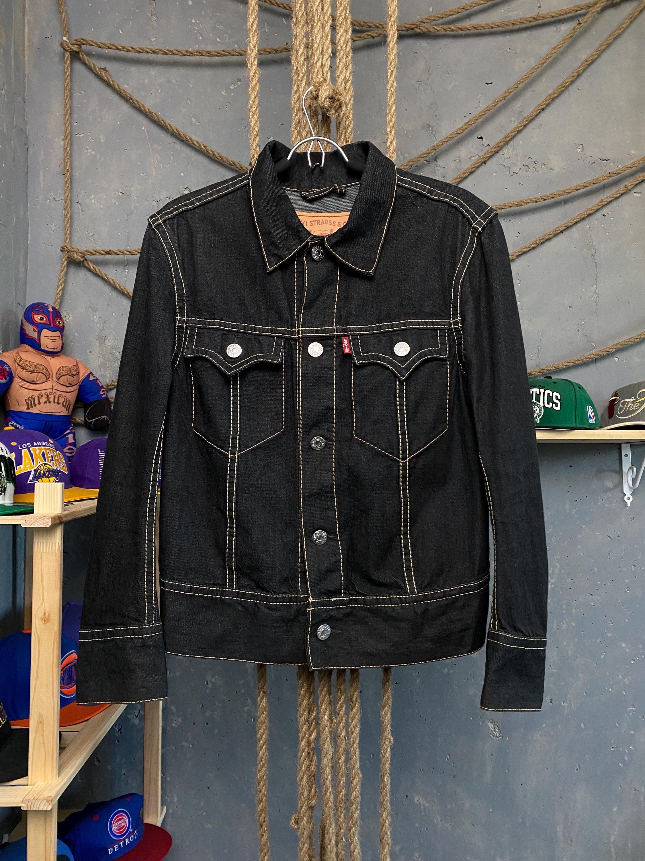 Levis 70901 Type Denim Jacket Black Men Size S Small Jeans Streetwear Etsy UK