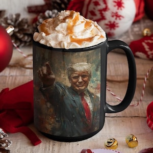 Patriotic Trump Coffee Mug, Gifts For Him